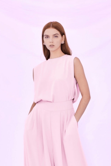 Elyssa Pink Sleeveless Top - Nimisski