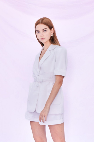 Florencia White Suit Top