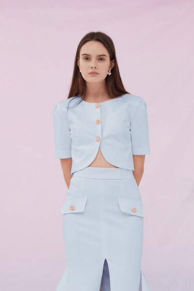 Gwin Top Blue Denim - Nimisski