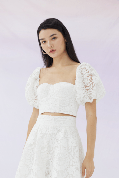Fanya White Lace Top - Nimisski