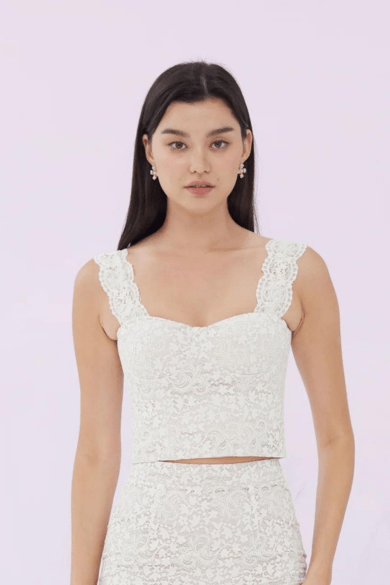 Fawne Beige Lace Top - Nimisski