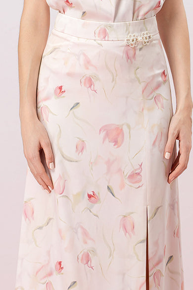 Galila Floral Print Long Skirt