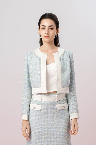 Gavrylla Blue Tweed Jacket