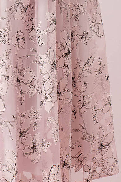 Grazia Pink Print A-Line Skirt