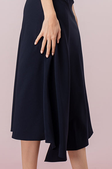 Gayll Navy Ruched Skirt