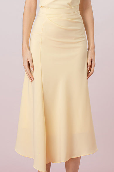 Gayll Yellow Ruched Skirt