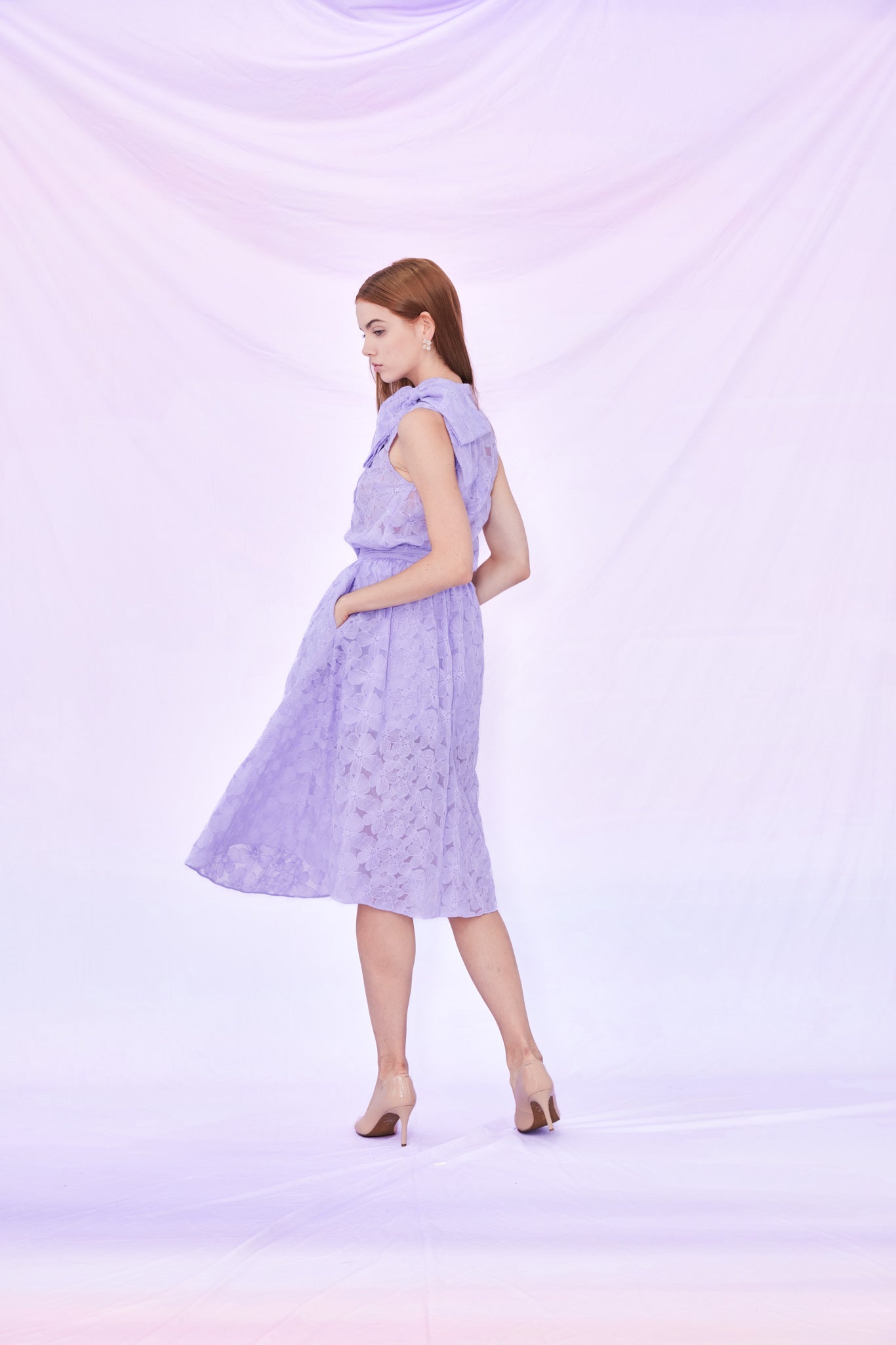 Fiona Purple Midi Skirt
