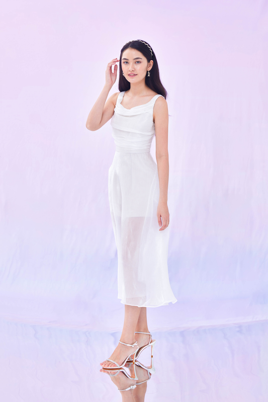 Farren White Organza Dress