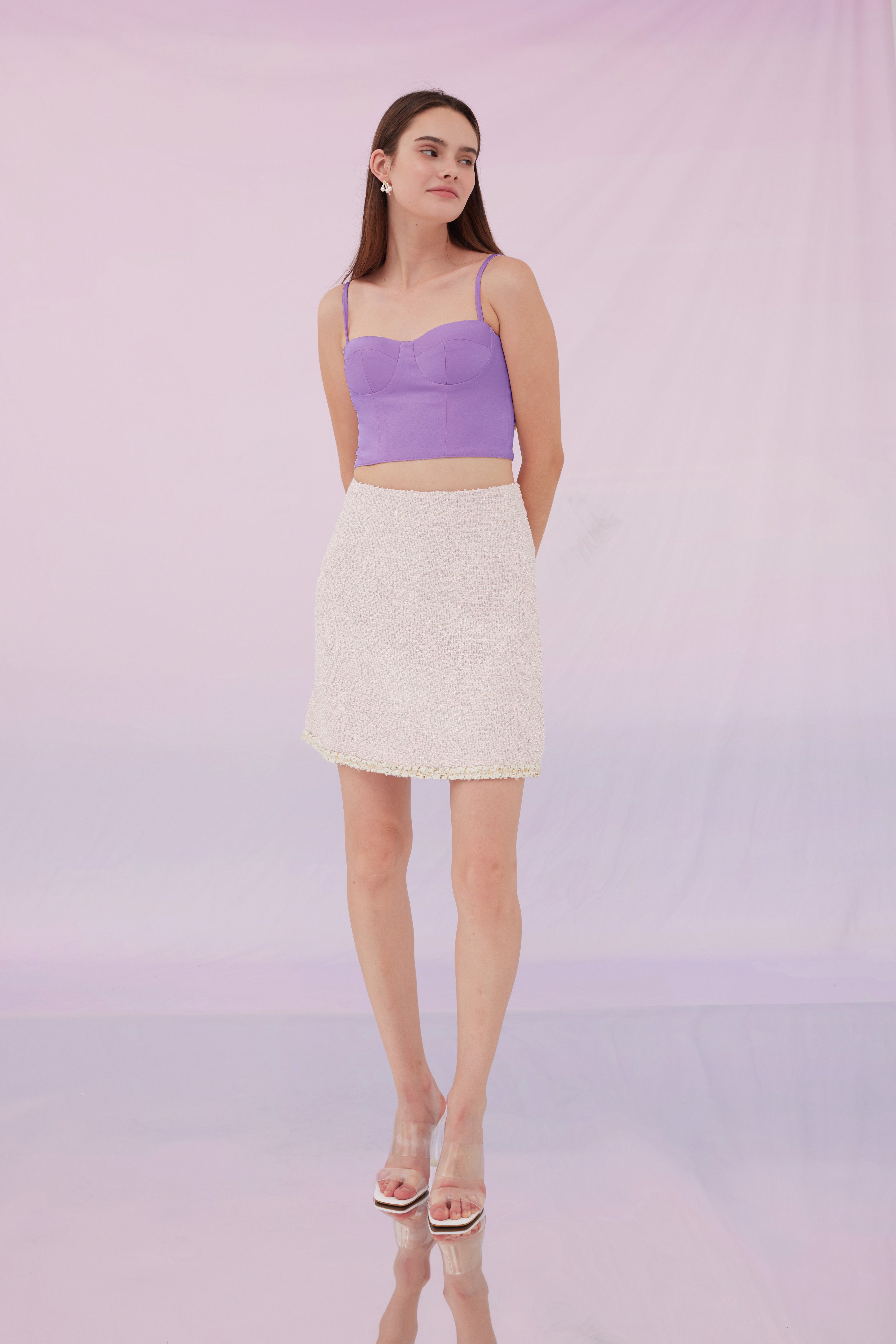 Jennifer Purple Bustier Top