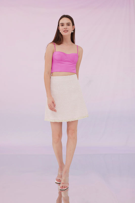 Jennifer Rose Pink Bustier Top