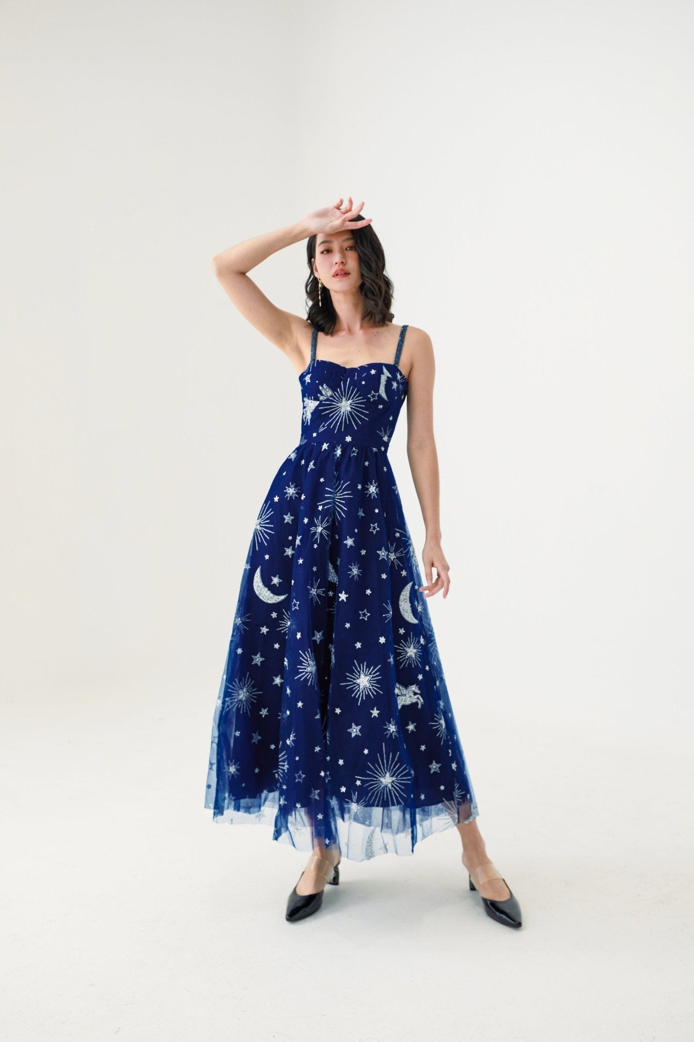 Evelina Glitter Evening Gown - Nimisski