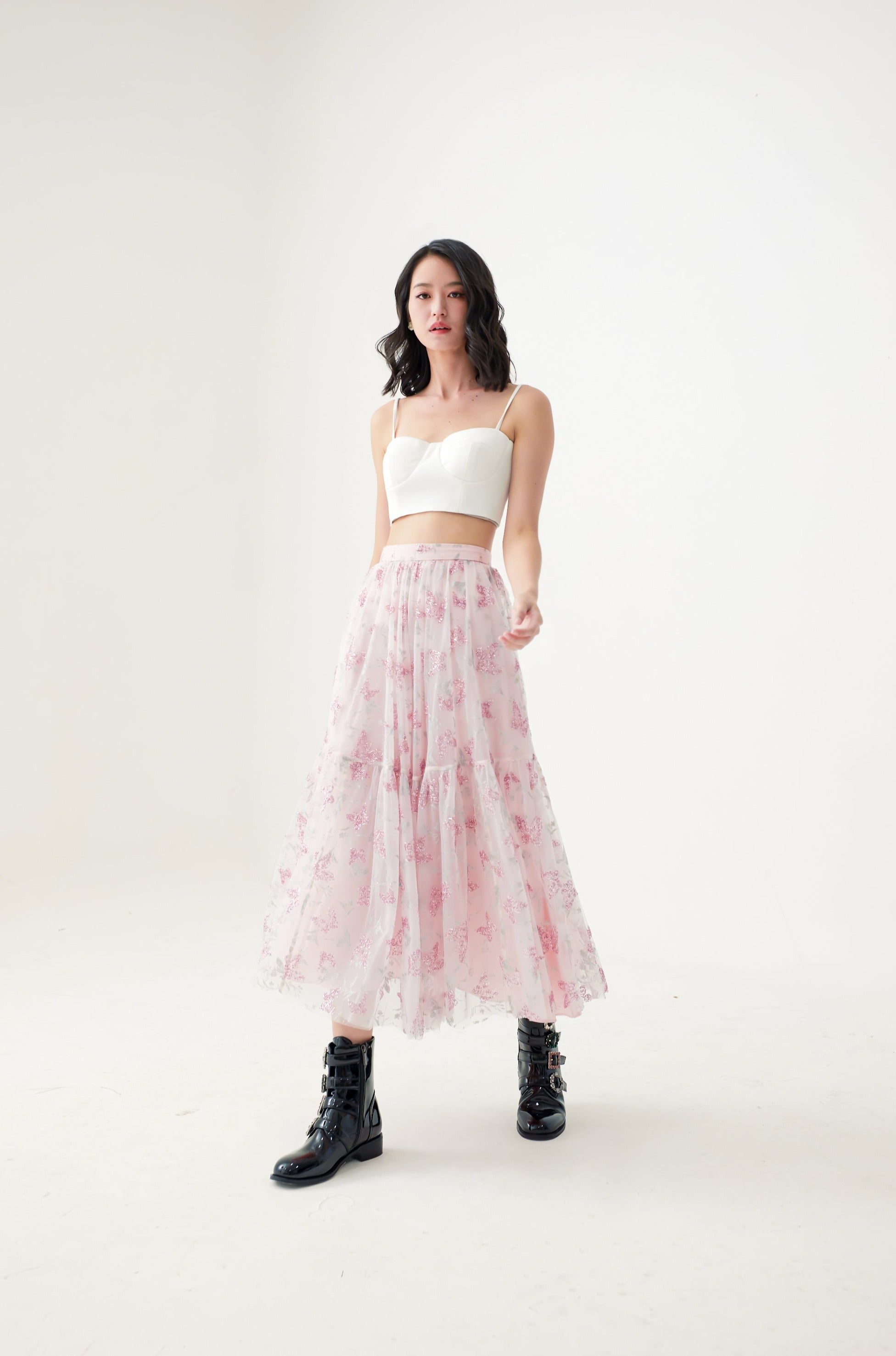 Elyana White Bustier Top