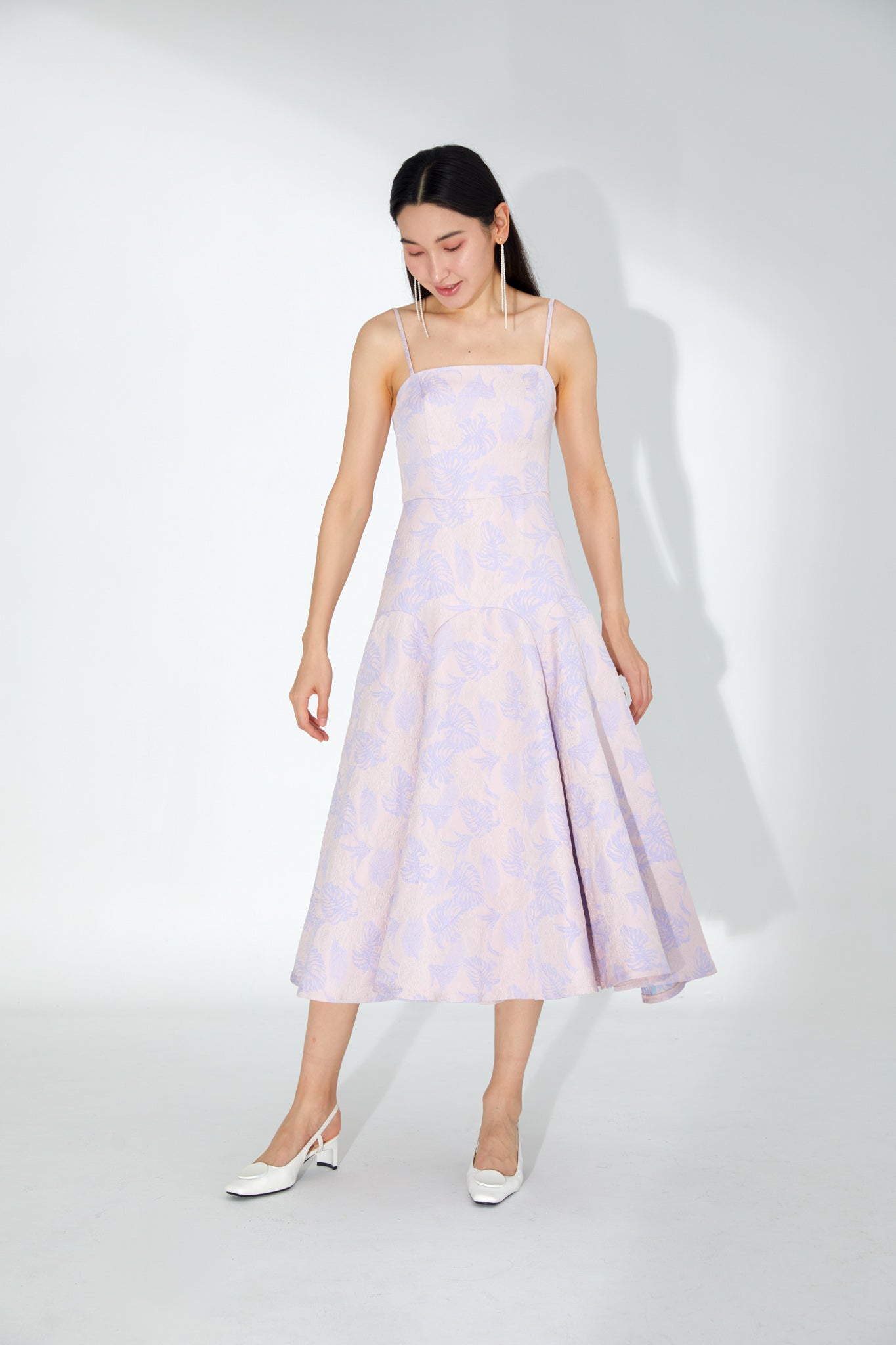 Giselle Floral Brocade Midi Dress
