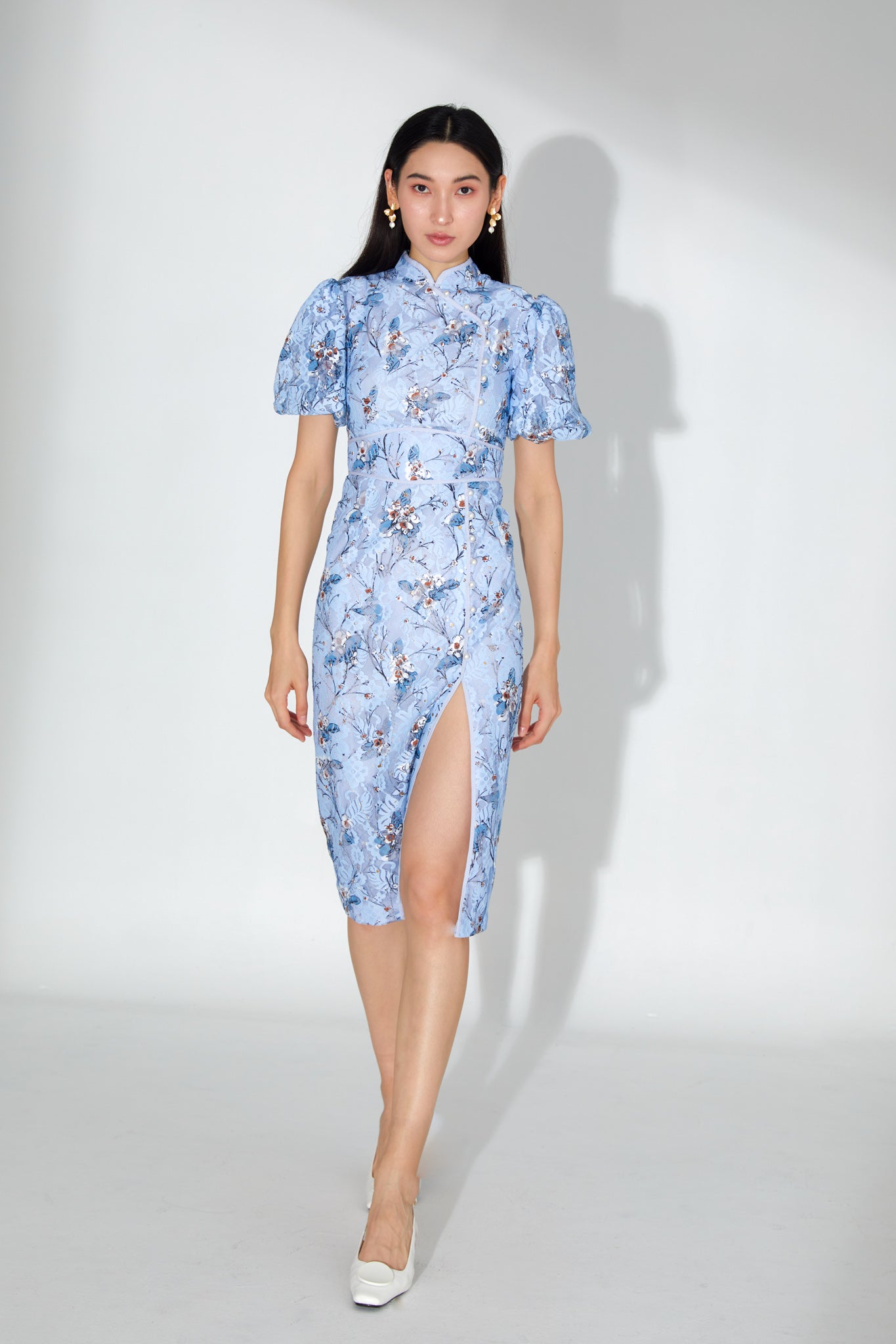 Joslyn Floral Lace Cheongsam