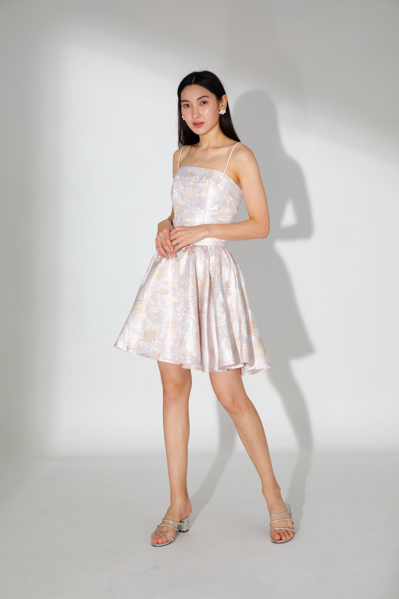 Jolene Floral Brocade Mini Skirt