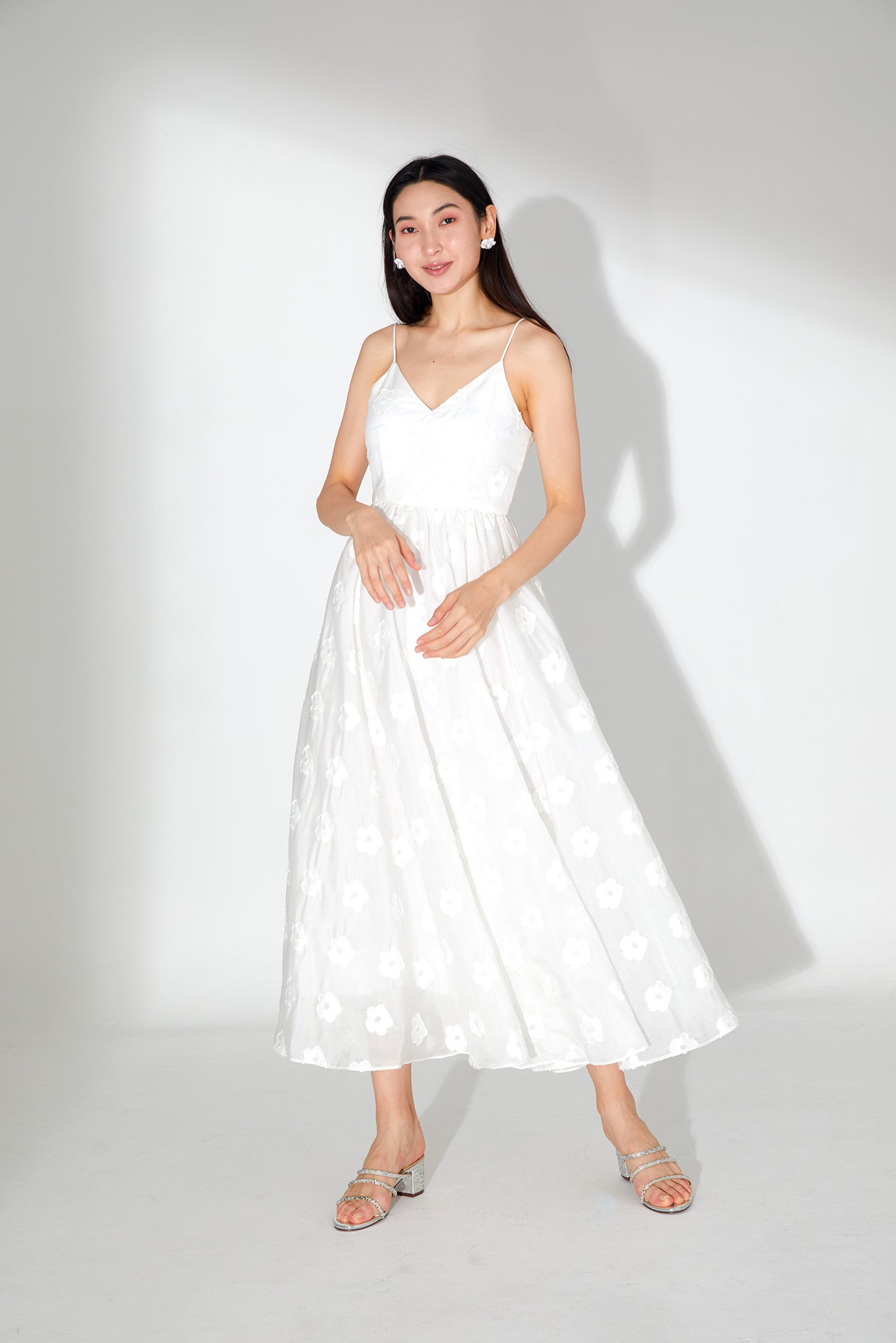 Isabella V-Neck Midi Dress