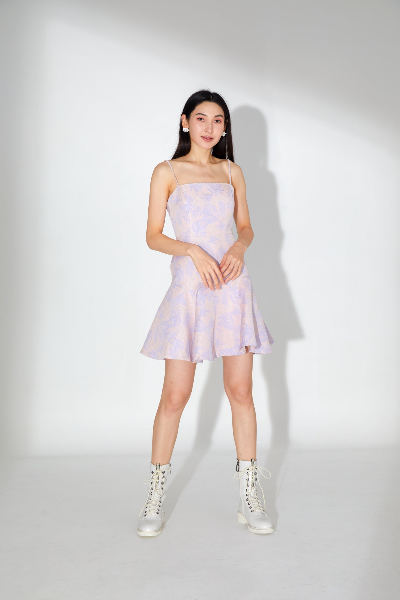 Gina Floral Brocade Dress