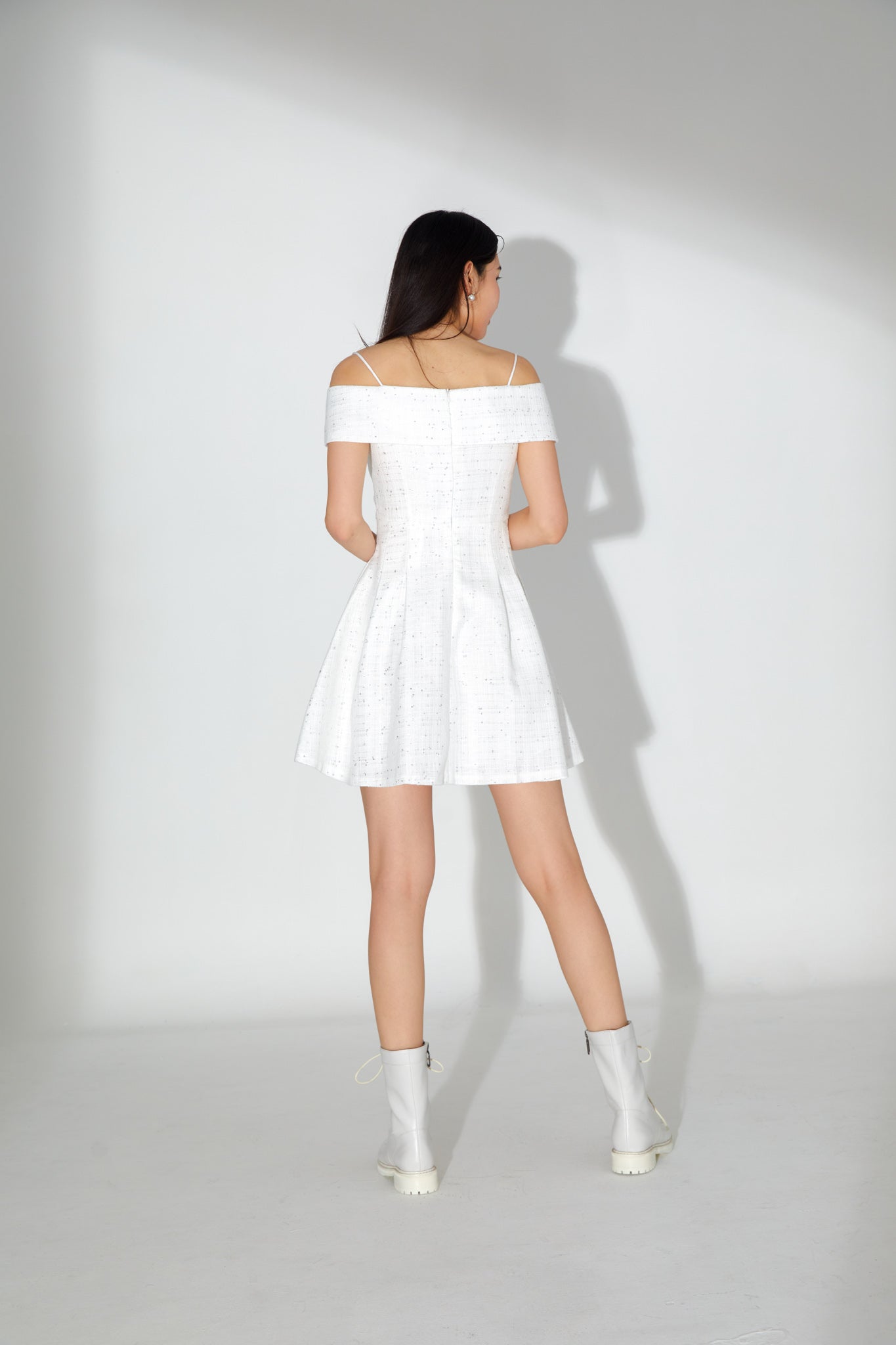 Eila White Off Shoulder Dress
