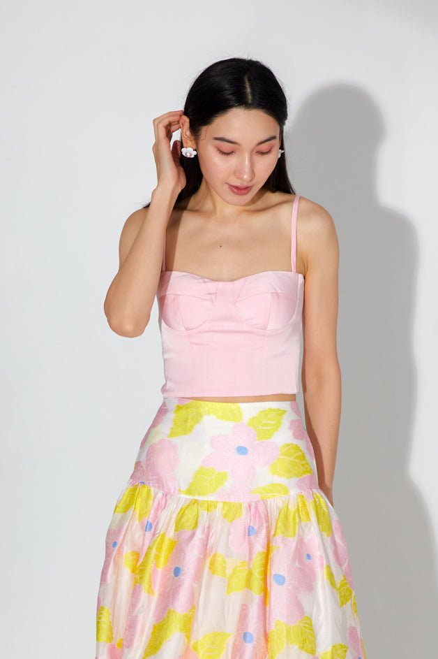 Jennifer Pink Bustier Top - Nimisski