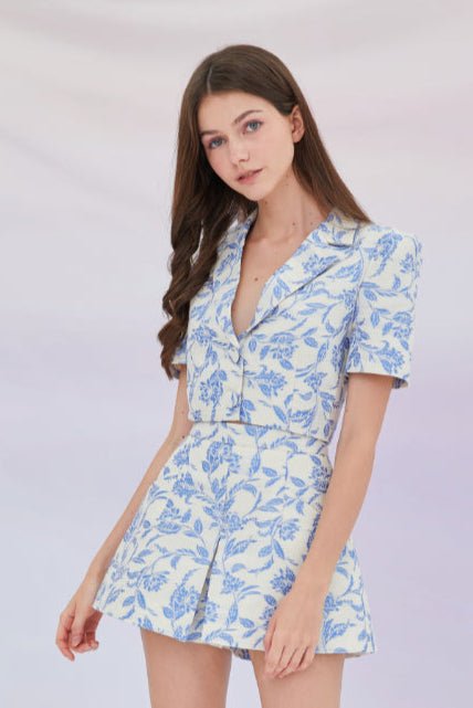 Emmeline Lilac Printed Top - Nimisski