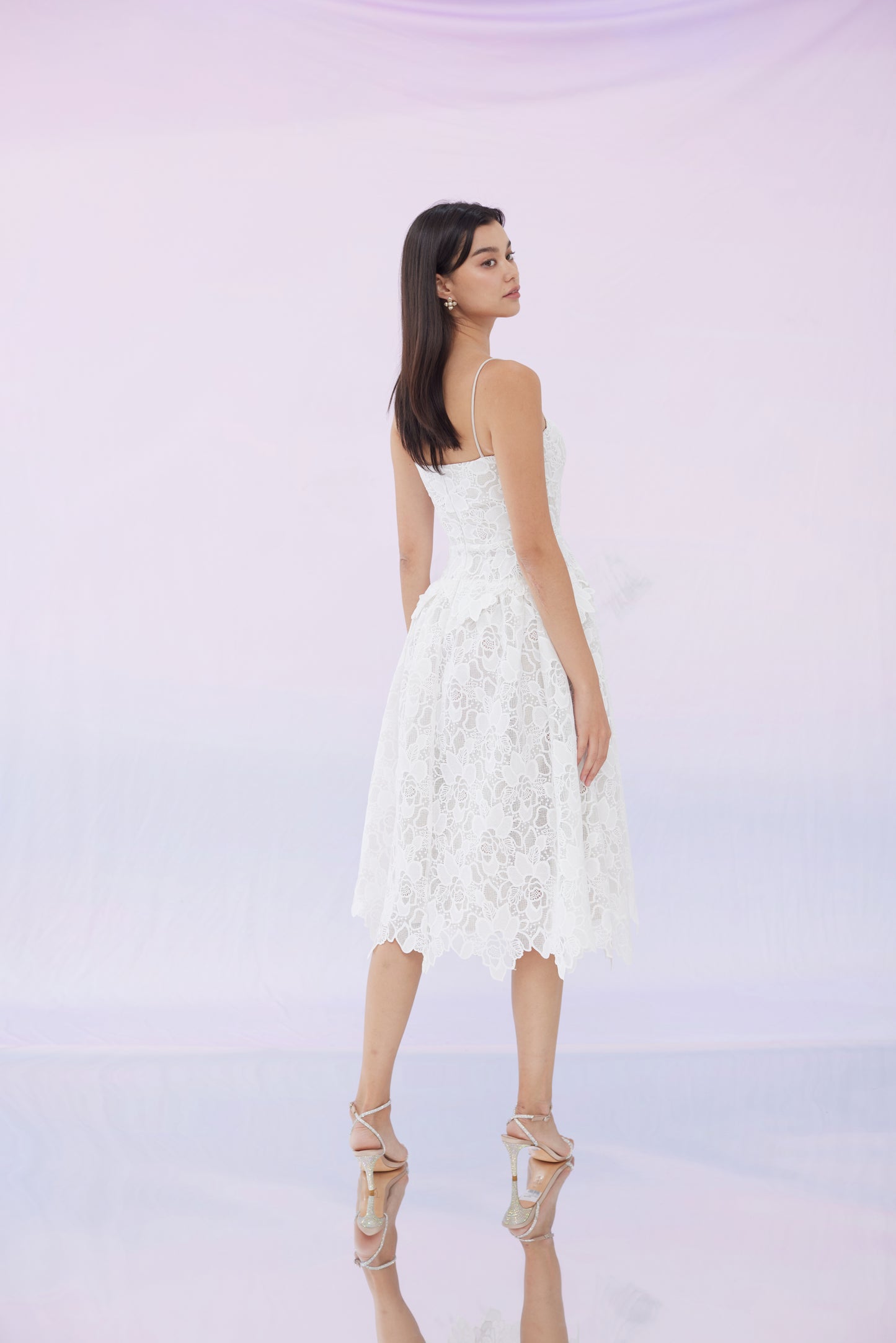 Gabriela White Lace Dress