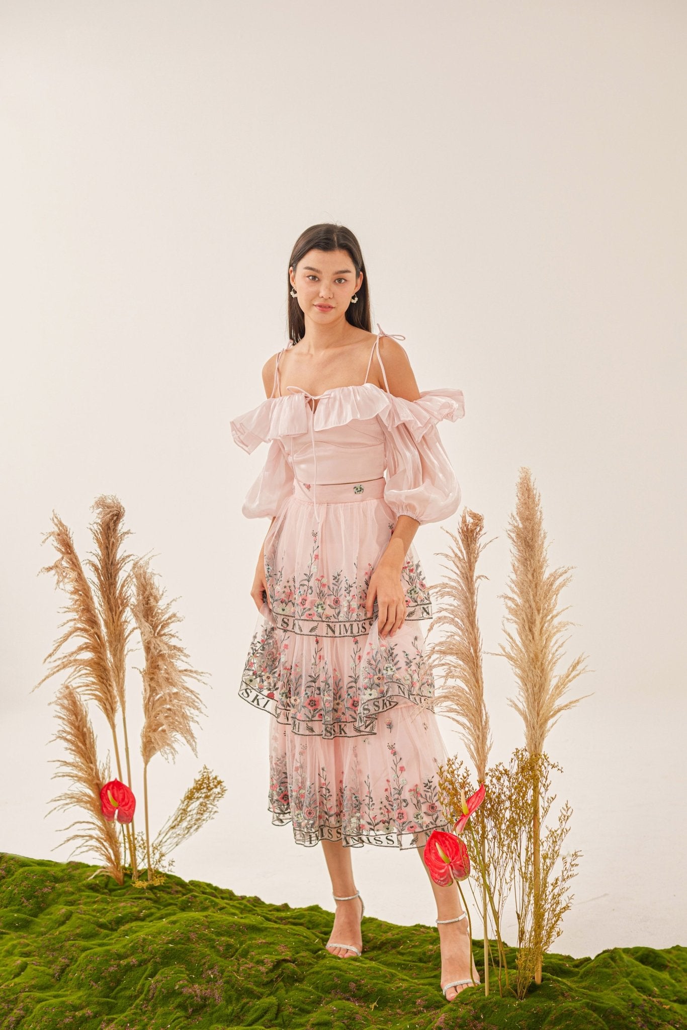 Feleicia Light Pink Oraganza Top - Nimisski