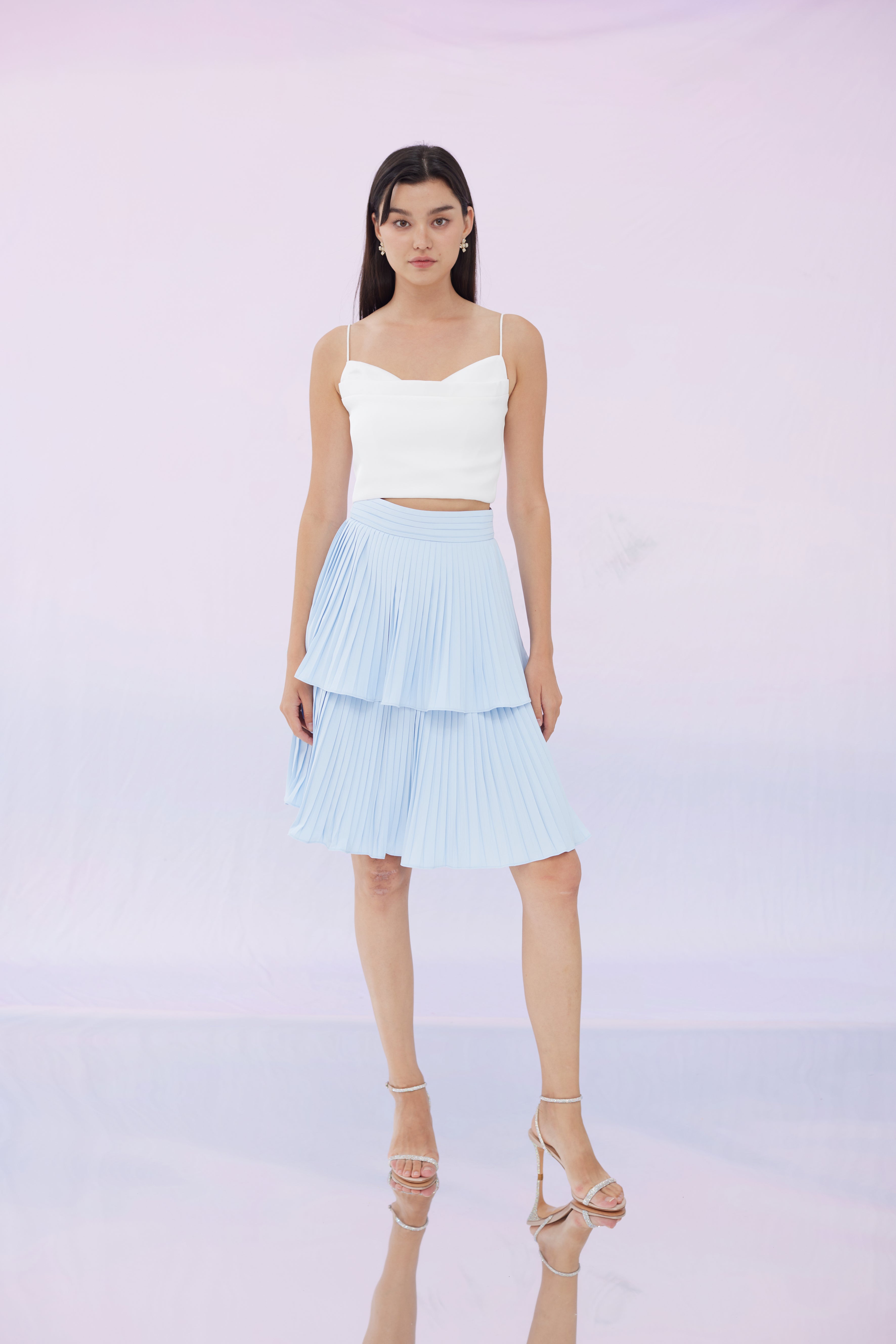 Freada Blue 2 Tier Skirts