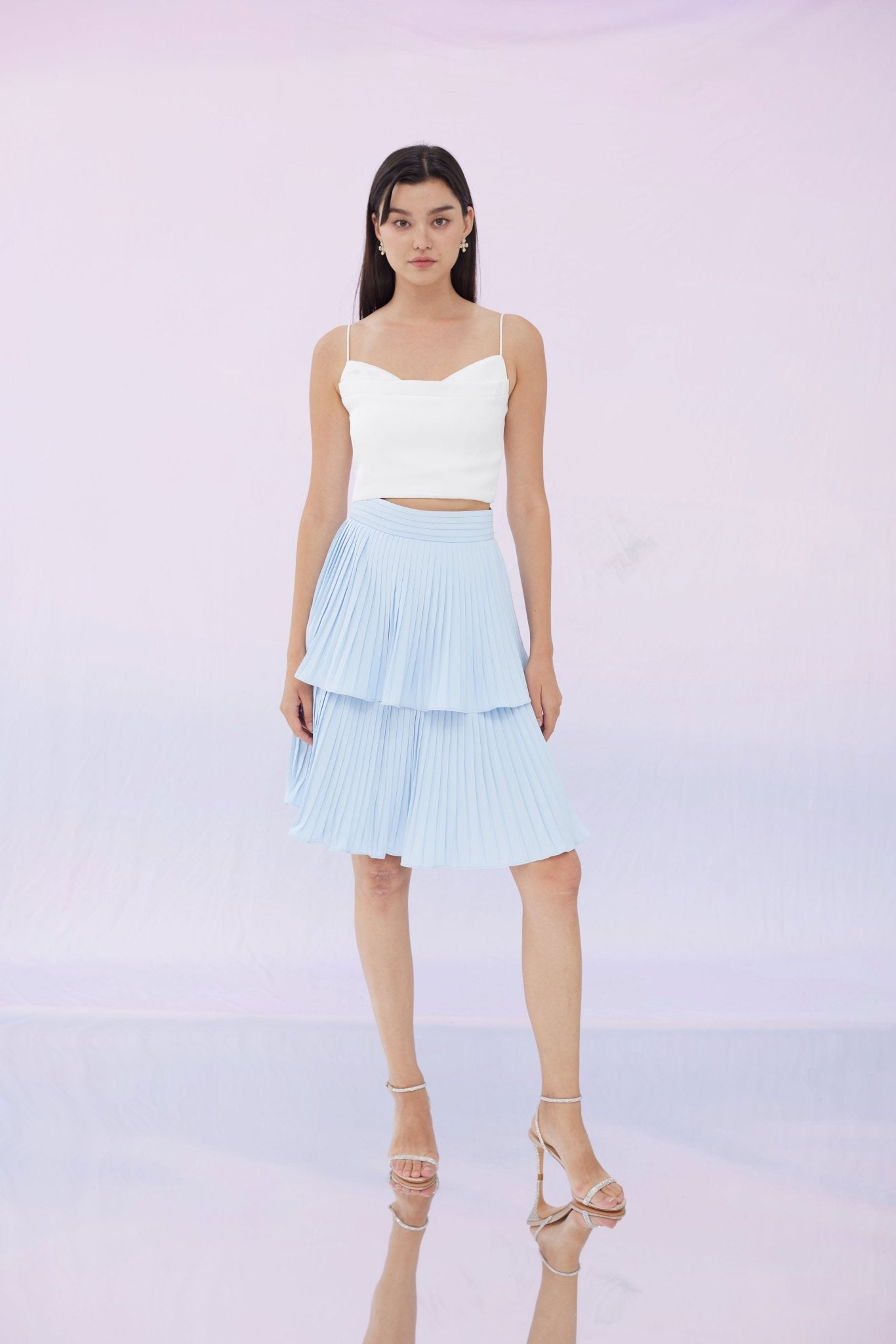 Freada Blue 2 Tier Skirts - Nimisski