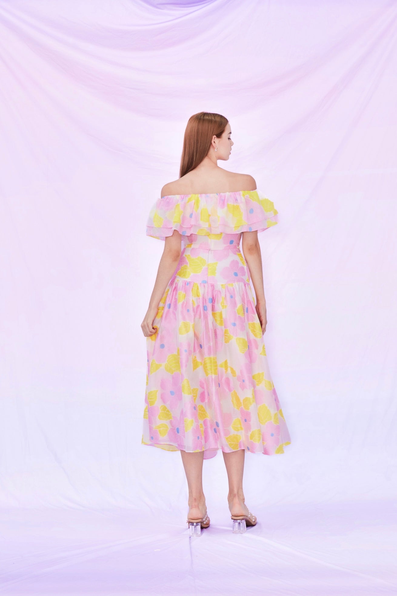 Elfrida Floral Printed Pleated Skirt